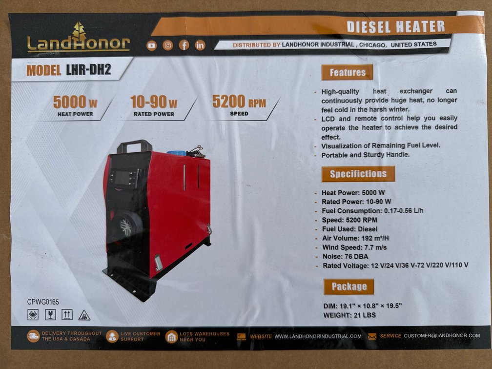 5000w diesel heater