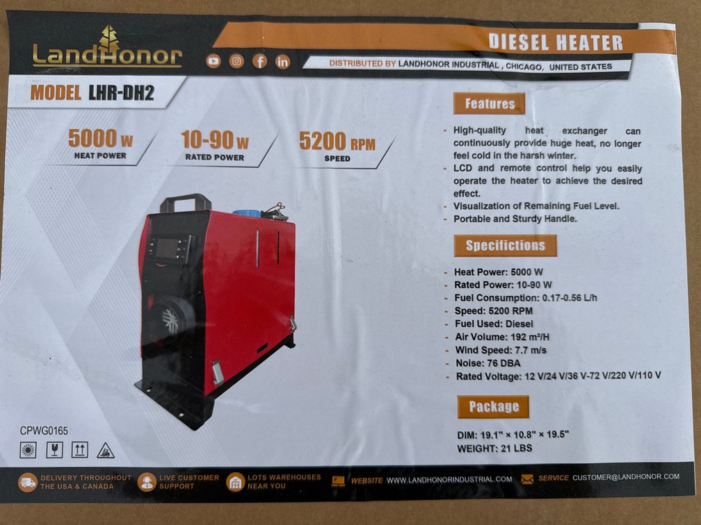 5000w diesel heater