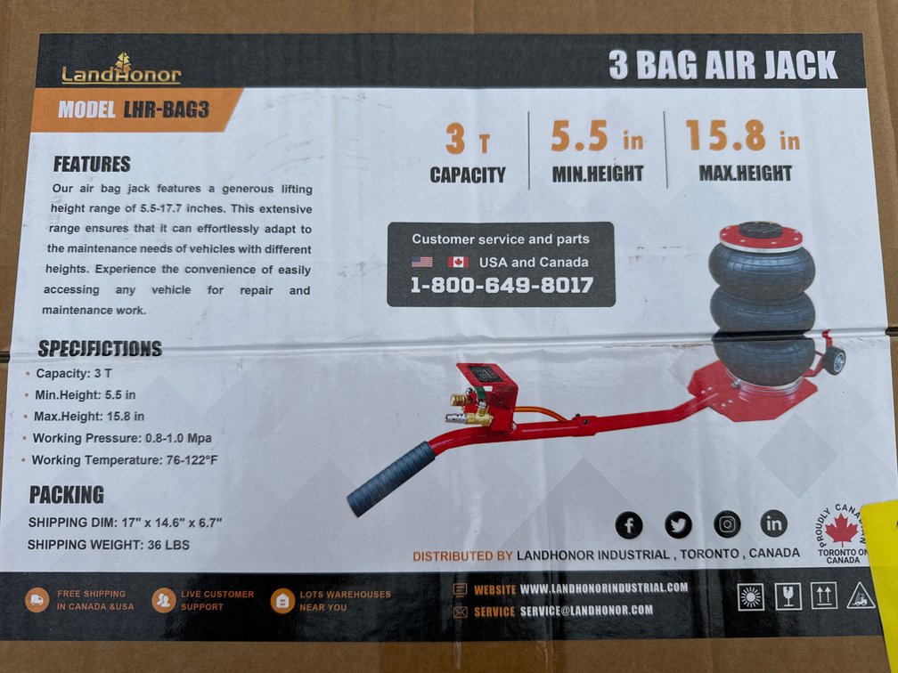 3 bag air jack