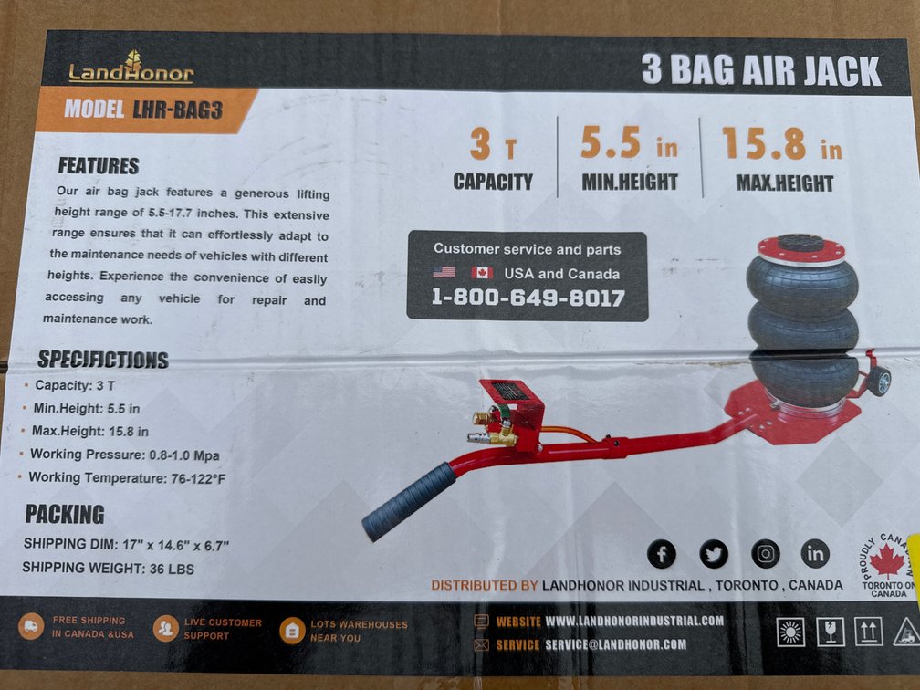 3 bag air jack