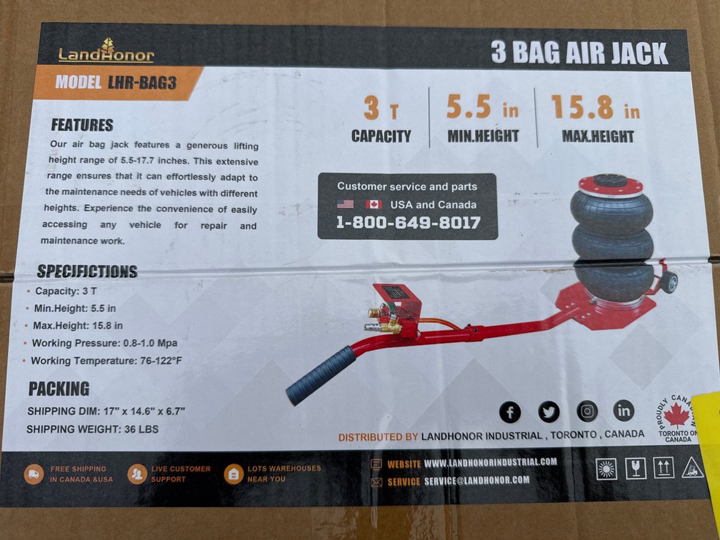 3 bag air jack