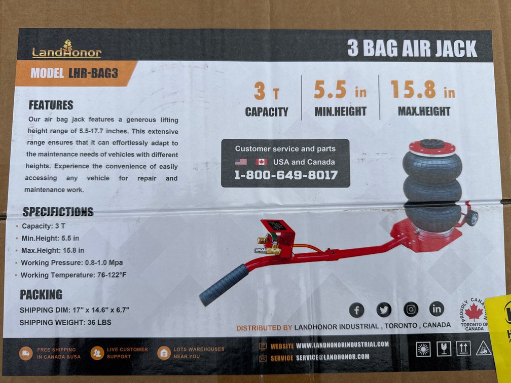 3 bag air jack