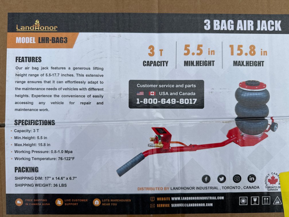 3 bag air jack