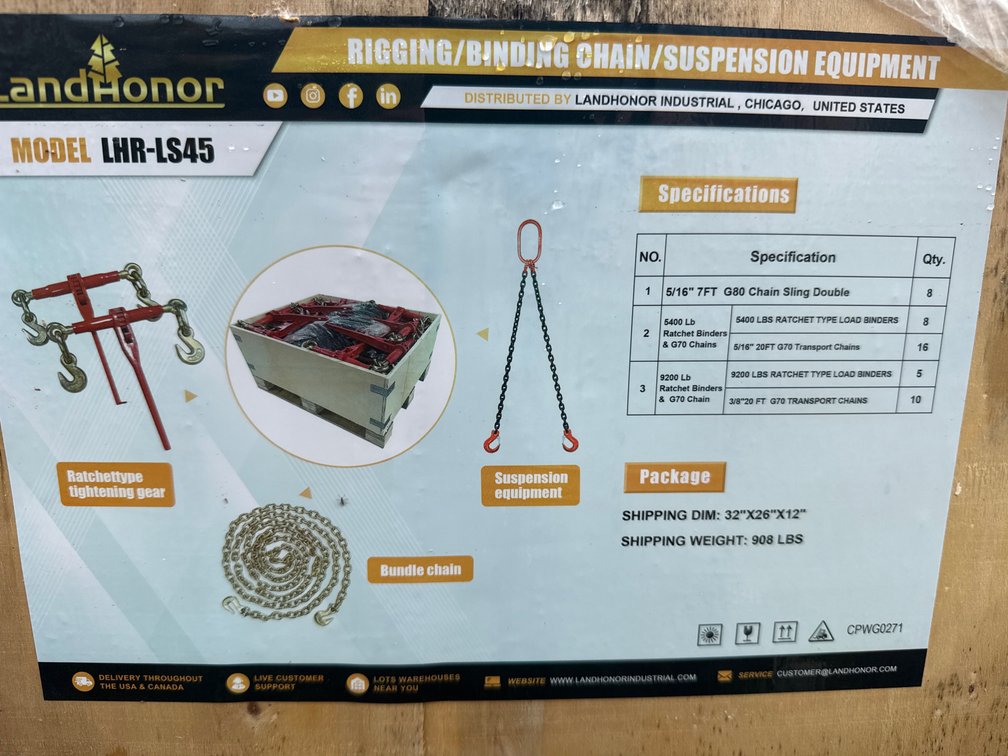 Rigging/binding chain/suspension equipment