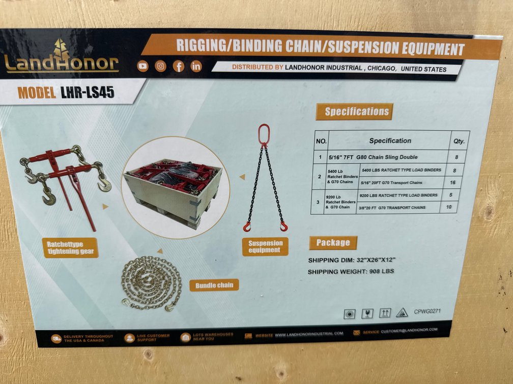 Rigging/binding chain/suspension equipment