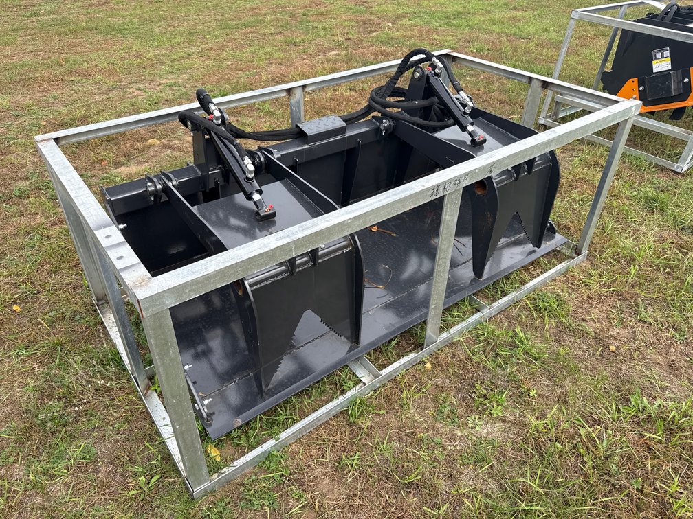 72" skid loader bucket grapple