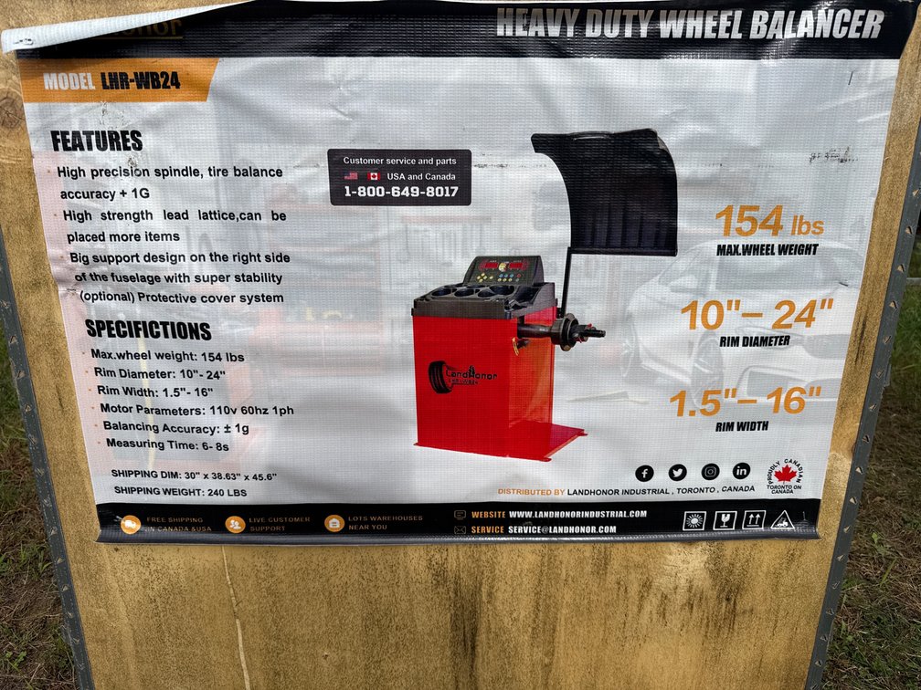 Heavy duty wheel balancer