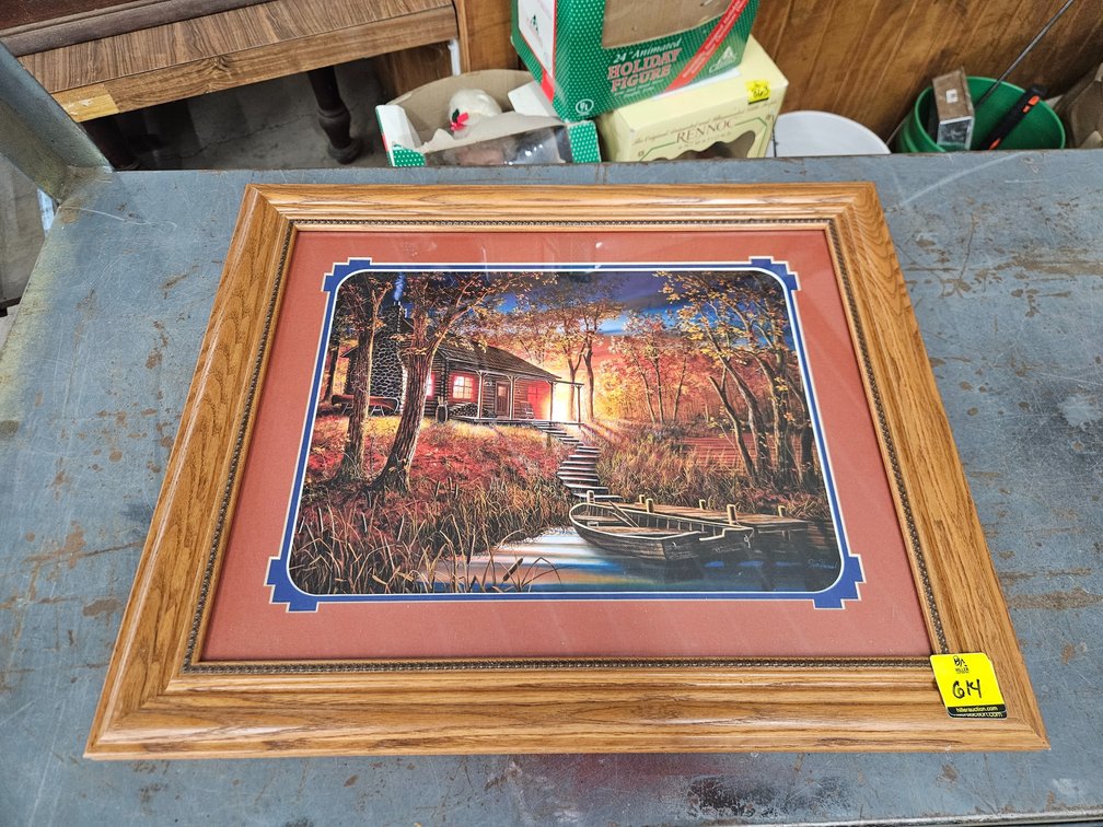 Cabin framed print