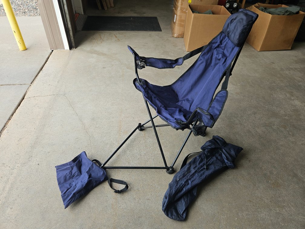Camp chair in bag