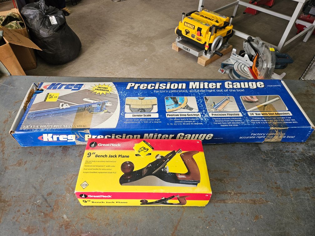 Kreg miter gauge, 9" bench jack plane