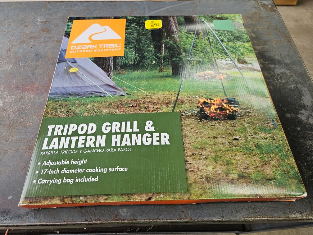 Tripod grill and lantern hanger