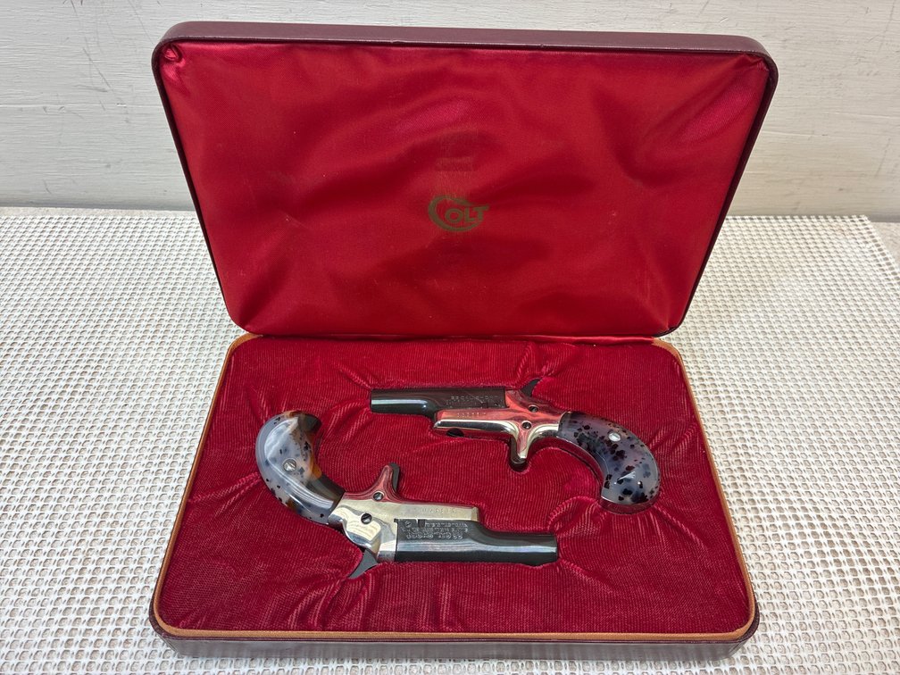 2 Colt Pistols SN# 33337D & 33338D .22 Short Permit Required!