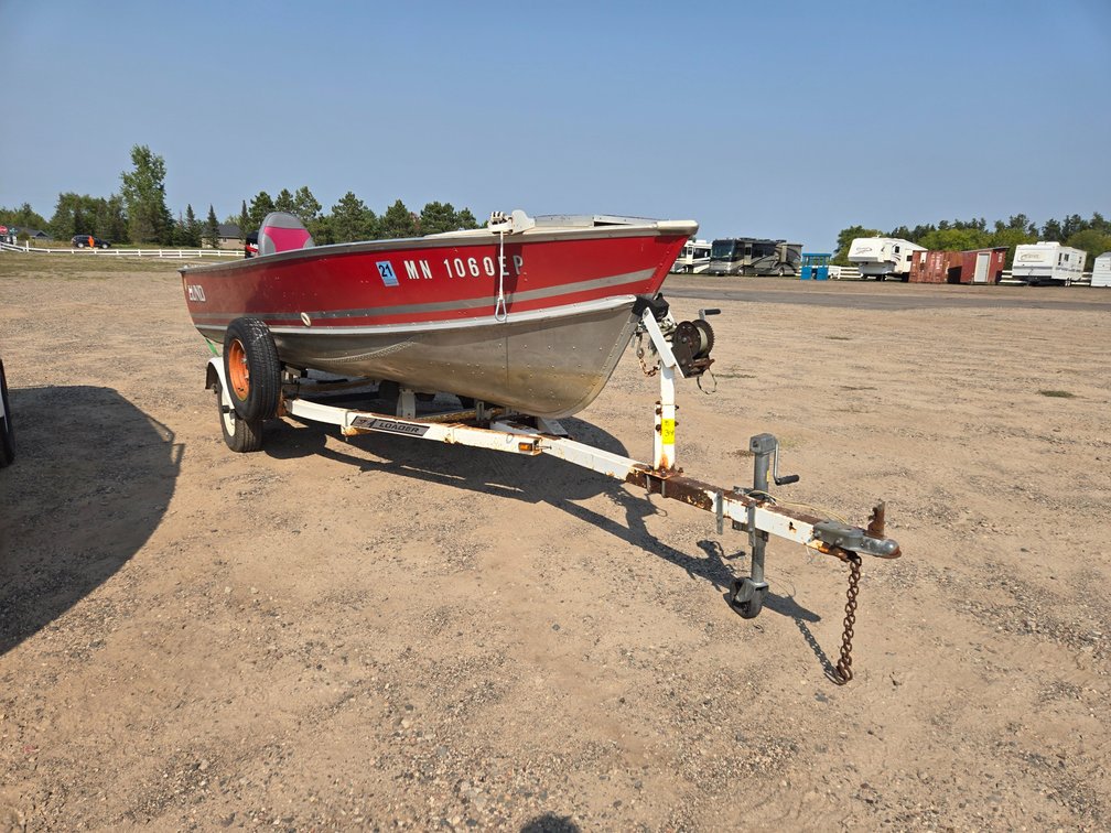 1983 Lund Vin-LUN31237M83D with EZ Loader trailer