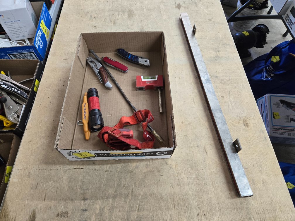 Various magnets and flashlights, and knives