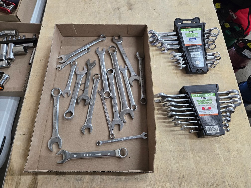 Various combination wrenches