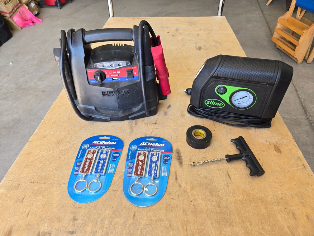 Jump pack and car air compressor
