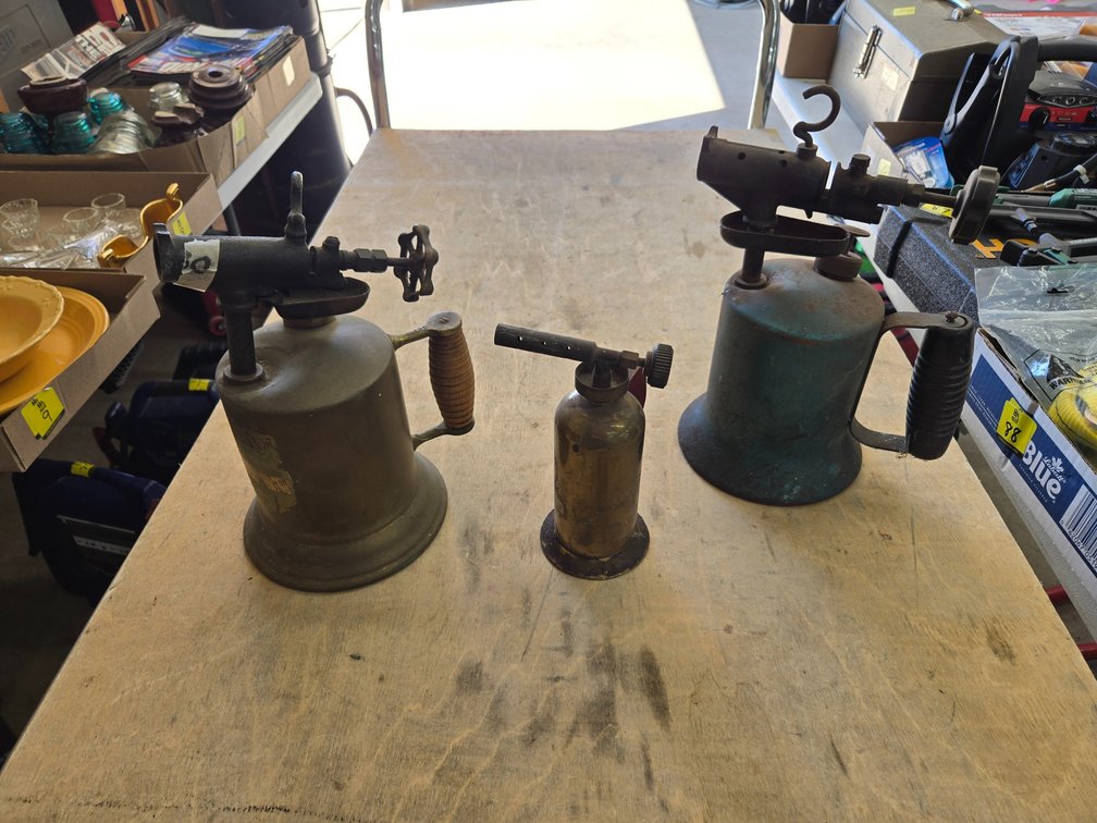 3 Vintage blow torches