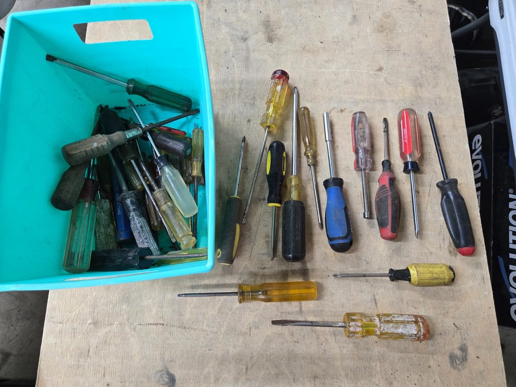Various screwdrivers