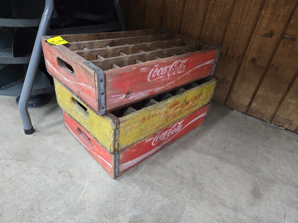 3 Wooden bottle boxes