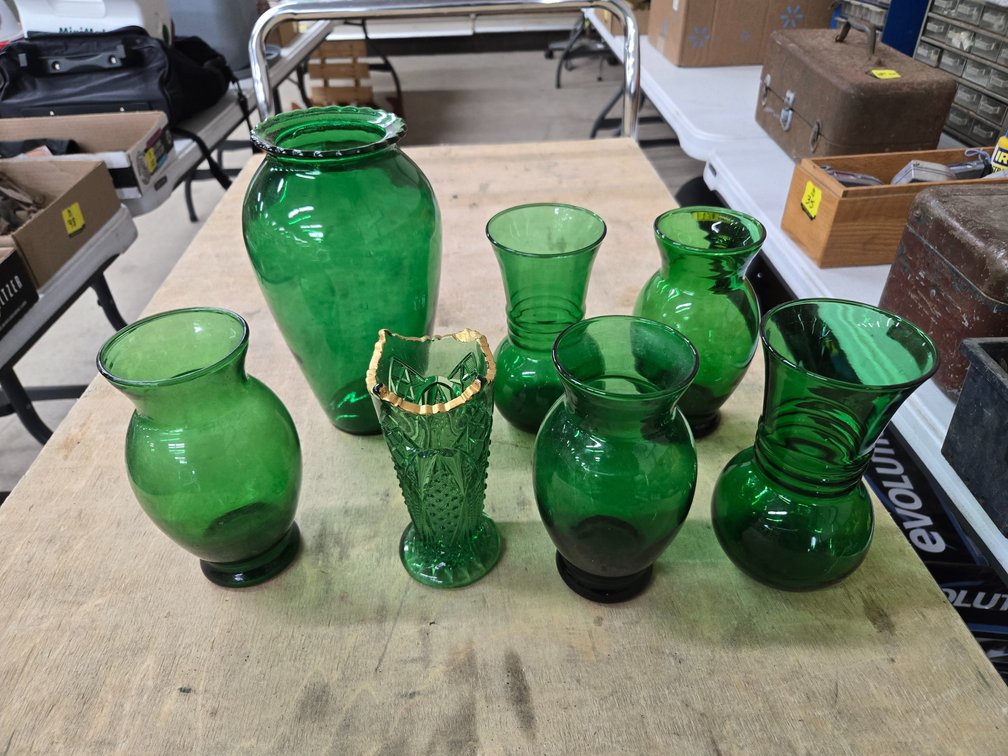 Green glassware