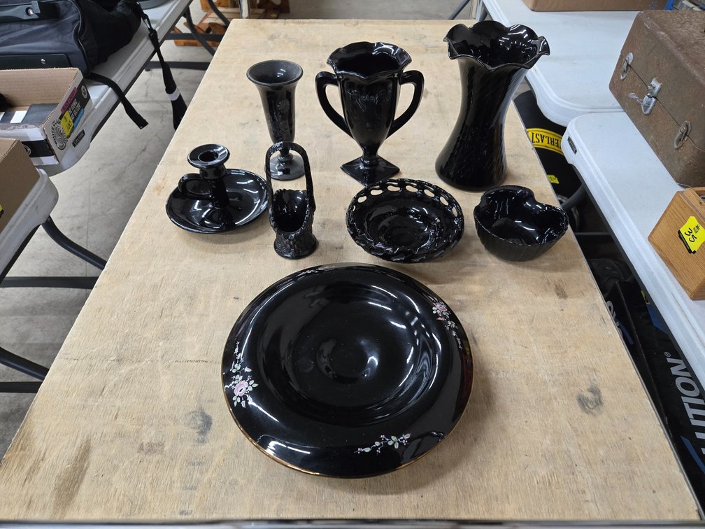 Black glassware