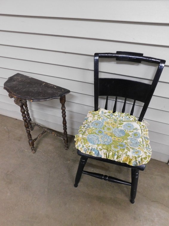 Kitchen Chair, Small Side Table