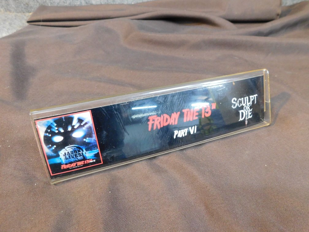 Friday the 13th Part VI Sculpt or Die Plaque
