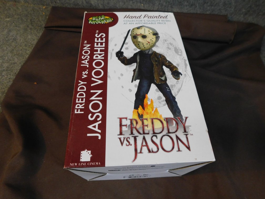 Head Knockers Freddy Vs. Jason Jason Voorhees Hand Painted Approx. 9" T, New in Package