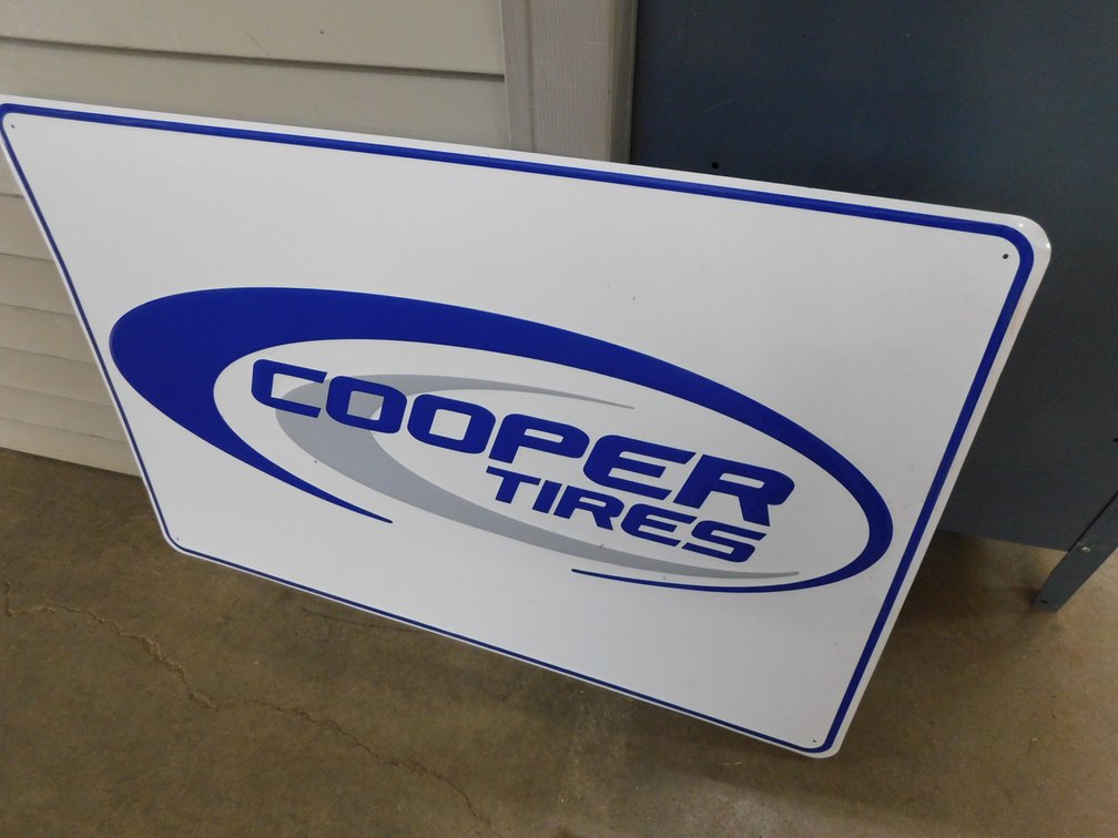 Cooper Tires Metal Sign 30" x 45"