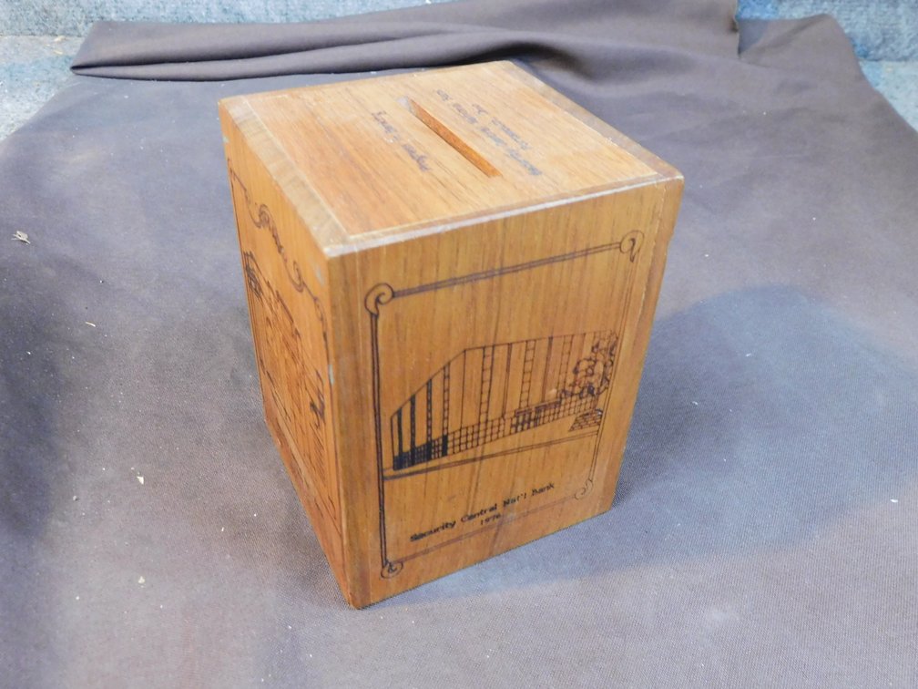 Collectible Security Central Nat'l Bank 1976, Portsmouth Ohio Coin Bank