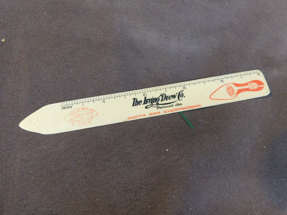 Vintage Irving Drew Co., Portsmouth Ohio 1924 Ruler