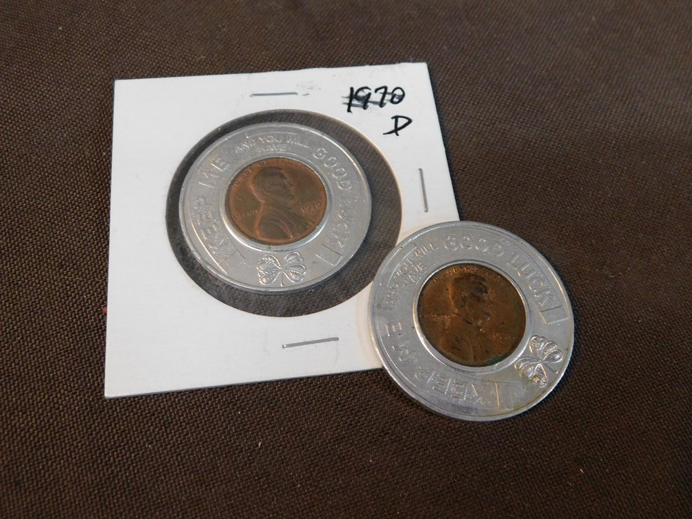 Two Collectible Donald R. Sherman Lucky Coins