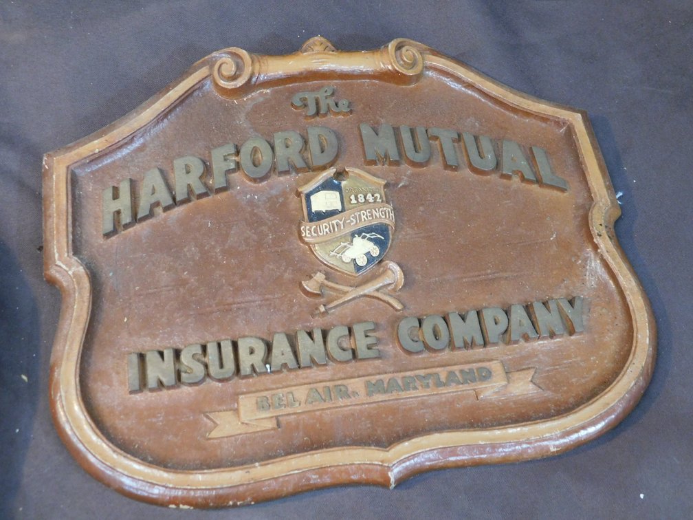 The Hartford Mutual Insurance Company Bel Air, Maryland Plaque 13 3/4" x 11 1/4"