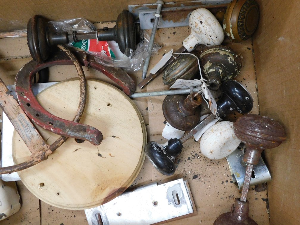Antique Door Knobs, Horseshoe etc.