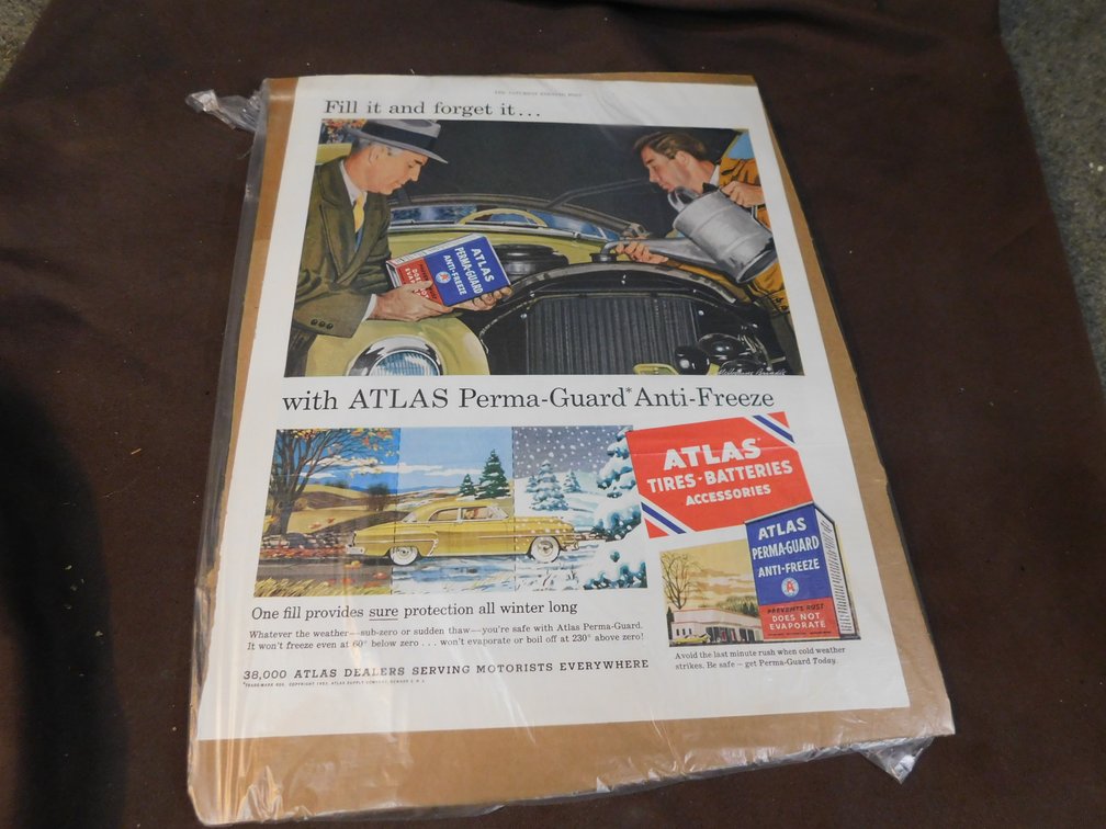 Vintage 1953 Atlas Tires Advertising Piece