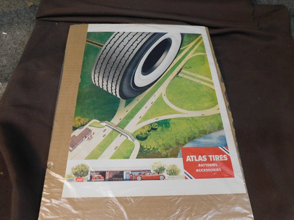 Vintage Atlas Tires Advertising Piece