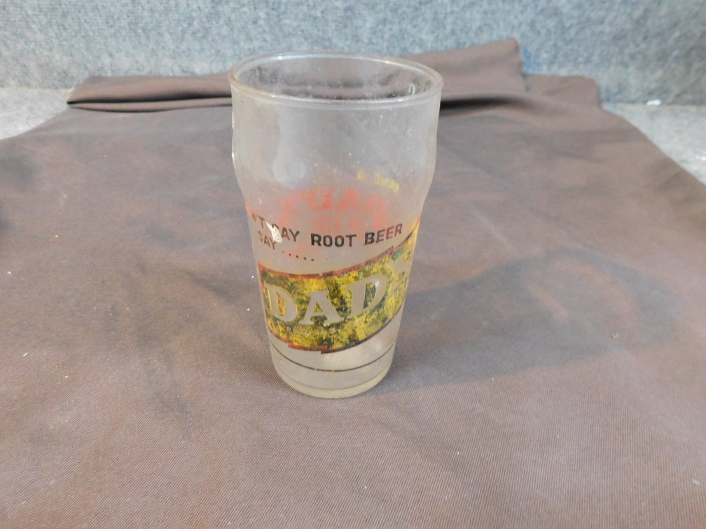 Collectible Dads Black Cow Glass