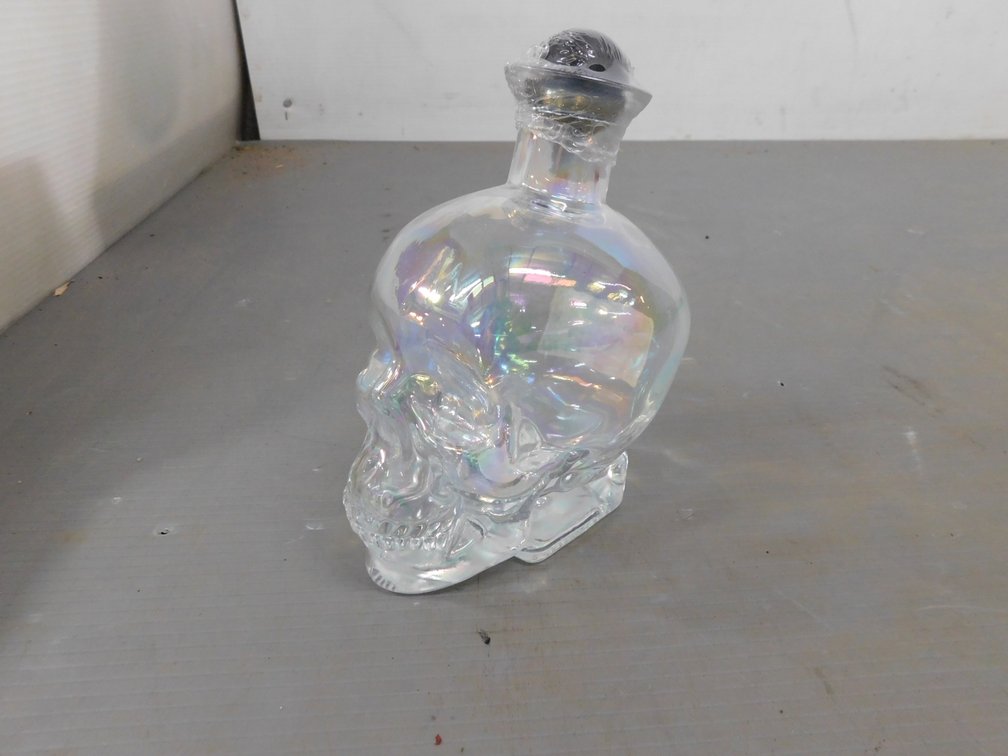 Skull Decanter 7" T