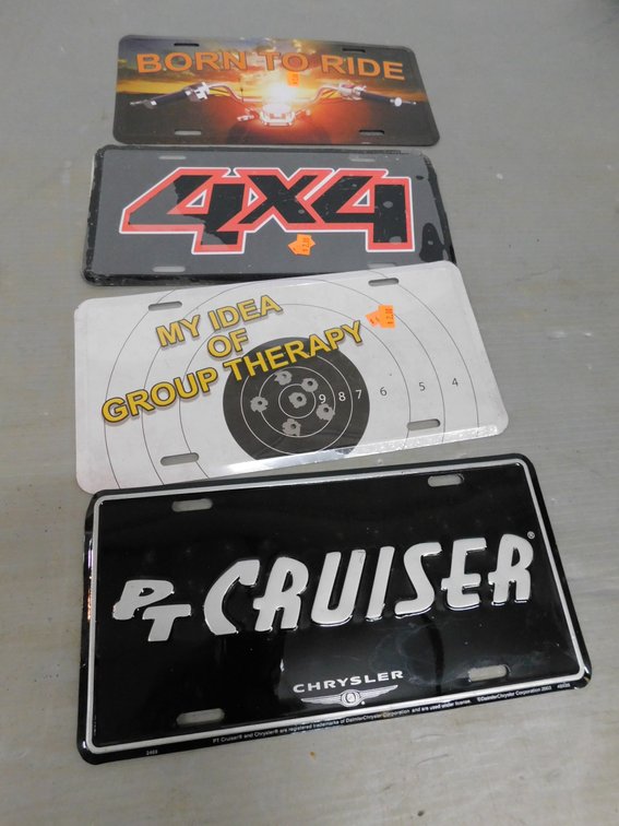 Assorted Novelty License Plates