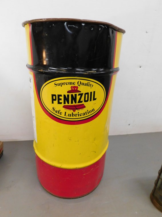 Supreme Quality Pennzoil Safe Lubrication Barrel 27"T