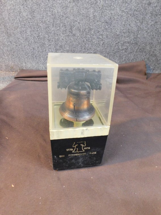 Collectible 1776-1976 The Portsmouth Bank Coin Bank 6" T