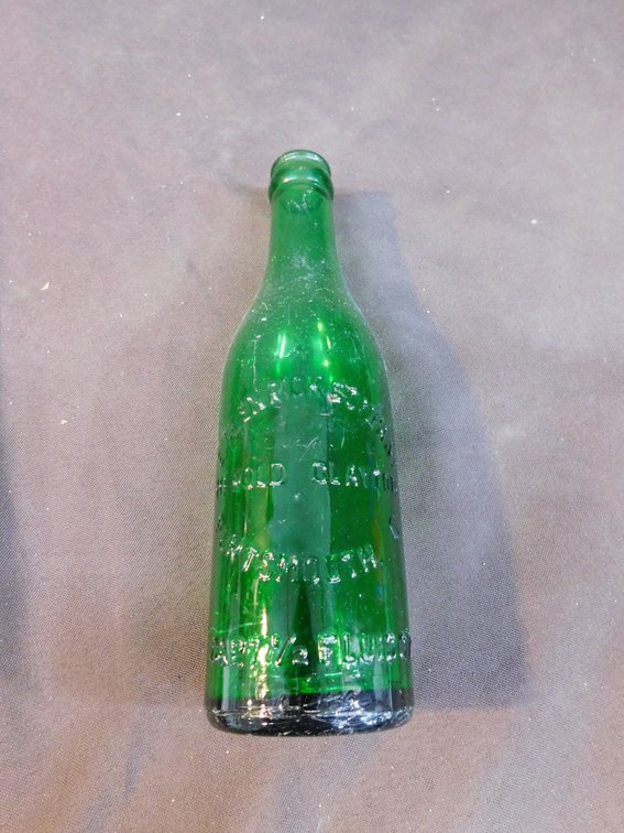 Vintage E. J. Kenrick Company, Harold Clayton, Portsmouth Ohio 7 1/2" Soda Bottle
