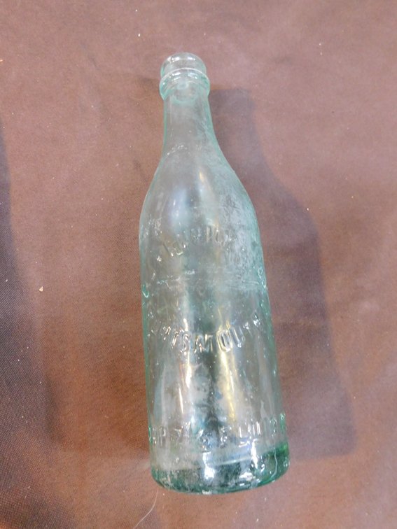 Collectible E.J. Kenrick & Co. Portsmouth Ohio Bottle 7 1/2" Fl Oz 8 1/2" T