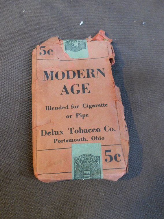 Vintage Modern Age Delux Tobacco, Portsmouth Ohio