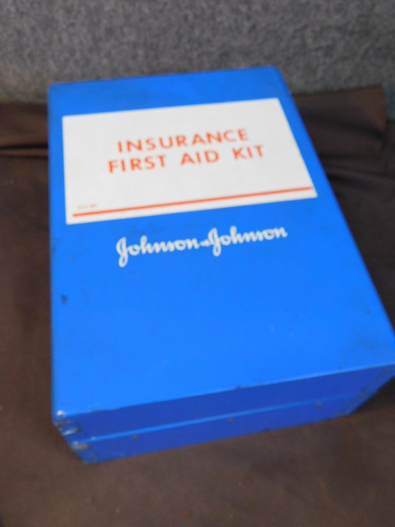 Insurance First Aid Kit by Johnson & Johnson, Metal Cabinet only