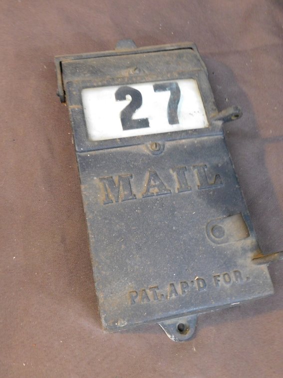 Cast Iron Mail Box Cover 5 1/2" x 10"