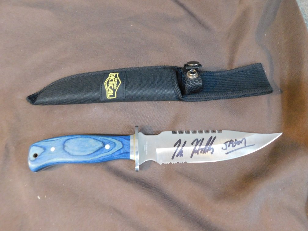 Signed Kane Hodder 12" Knife by Horror Autographs