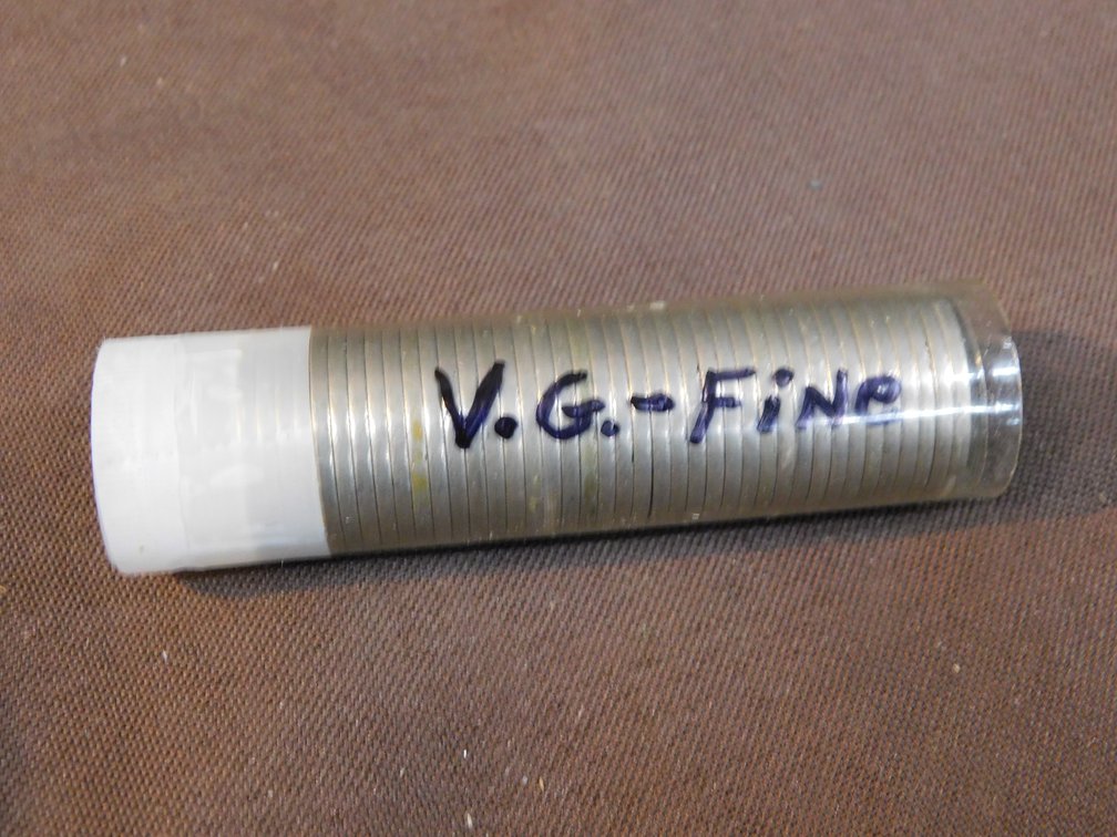 Roll of Liberty Head V Nickels Marked V-G-Fine
