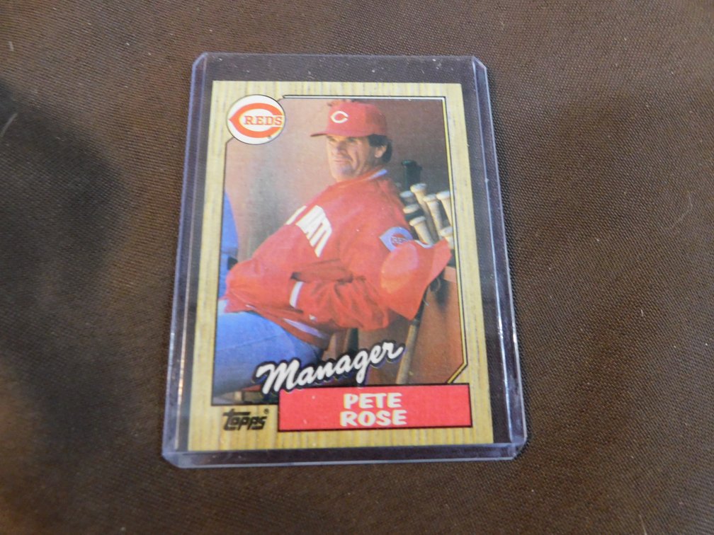 1987 Pete Rose, Manager Reds Card #393 by Topps