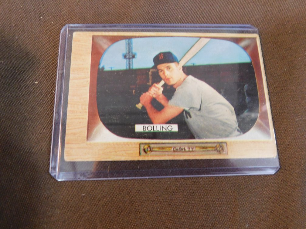 1955 Milt Bolling Card #48 by Bowman